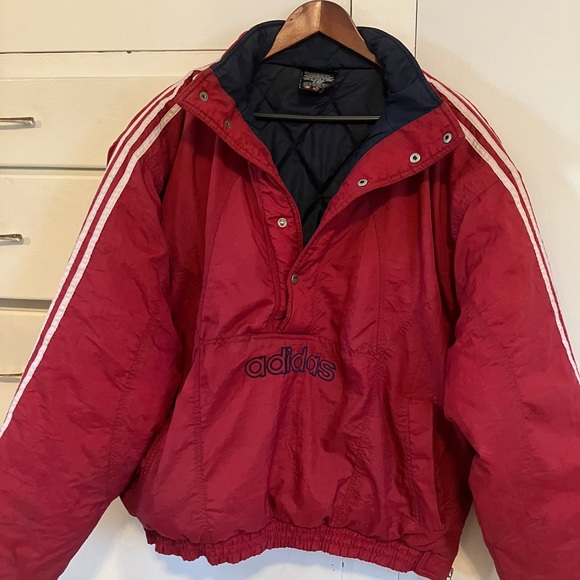 Vintage adidas half button insulated jacket - Picture 2 of 8